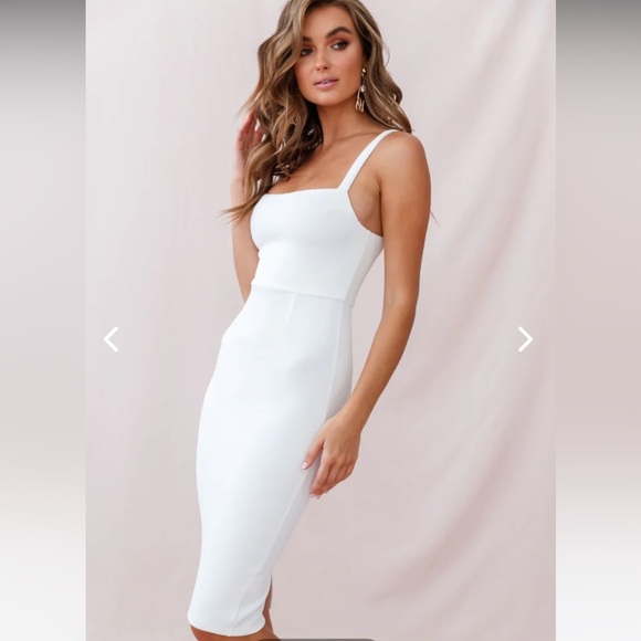 Selfie Leslie Georgia Square Neckline Midi Dress - Picture 2 of 9